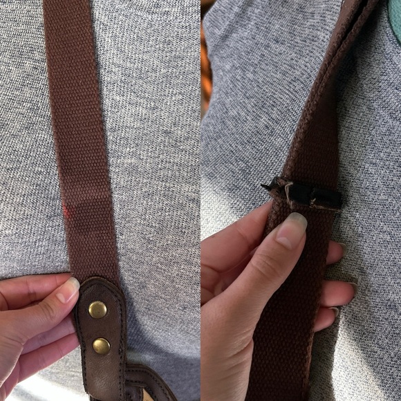 Vintage Lucky Brand Butter Yellow Canvas Crossbody Hobo Bag Slouchy Boho Y2K - Picture 15 of 16